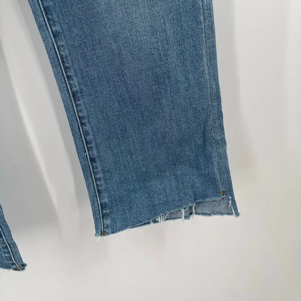J.O.A. Jeans SZ 28 NWT Blue Denim Cutoff Cropped Cotton Stretch Just One Answer